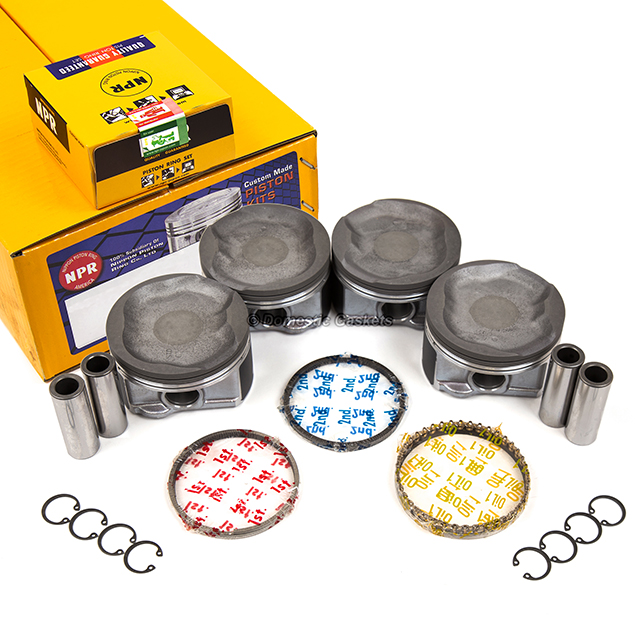 10-880 NPR Pistons w/ Rings fit 05-15 Toyota Tacoma 2.7L DOHC 2TRFE