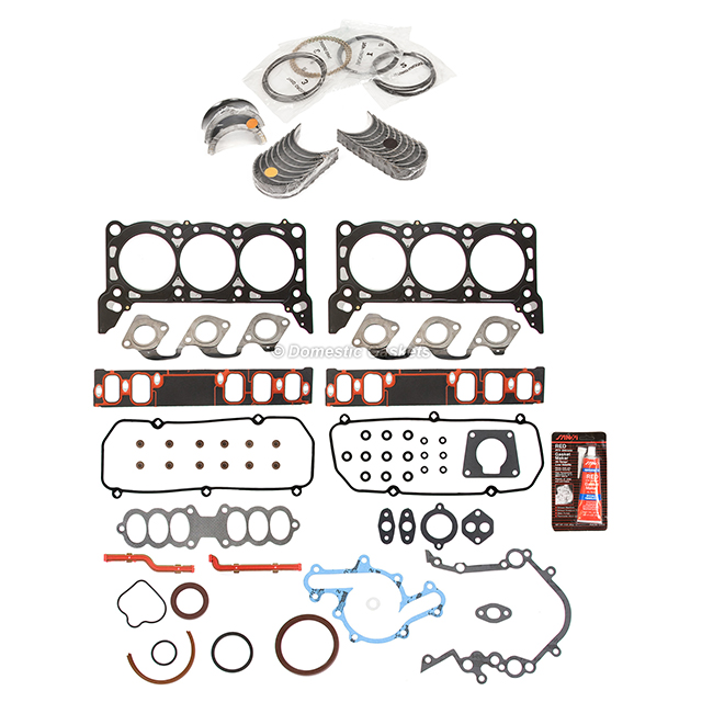 HS9262PT, CS8857-6 Engine Re-Ring Kit Fit 97-98 Ford Cougar Mustang Mercury 3.8L OHV