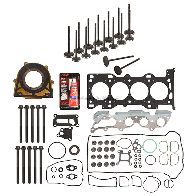 HS26250PT-4, CS26250, ES72207, 9S4Z-6507-C, 9S4Z-6505-A, 9S4Z6507C, 9S4Z6505A, IV432, EV432 Full Gasket Set Intake Exhaust Valves Fit 03-11 Ford Mazda DURATEC 2.0 2.3 DOHC