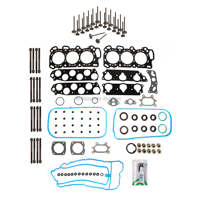 HS26265PT-2, ES71329-1 Head Gasket Set Intake Exhaust Valves Fit 05-07 Honda Odyssey 3.5L