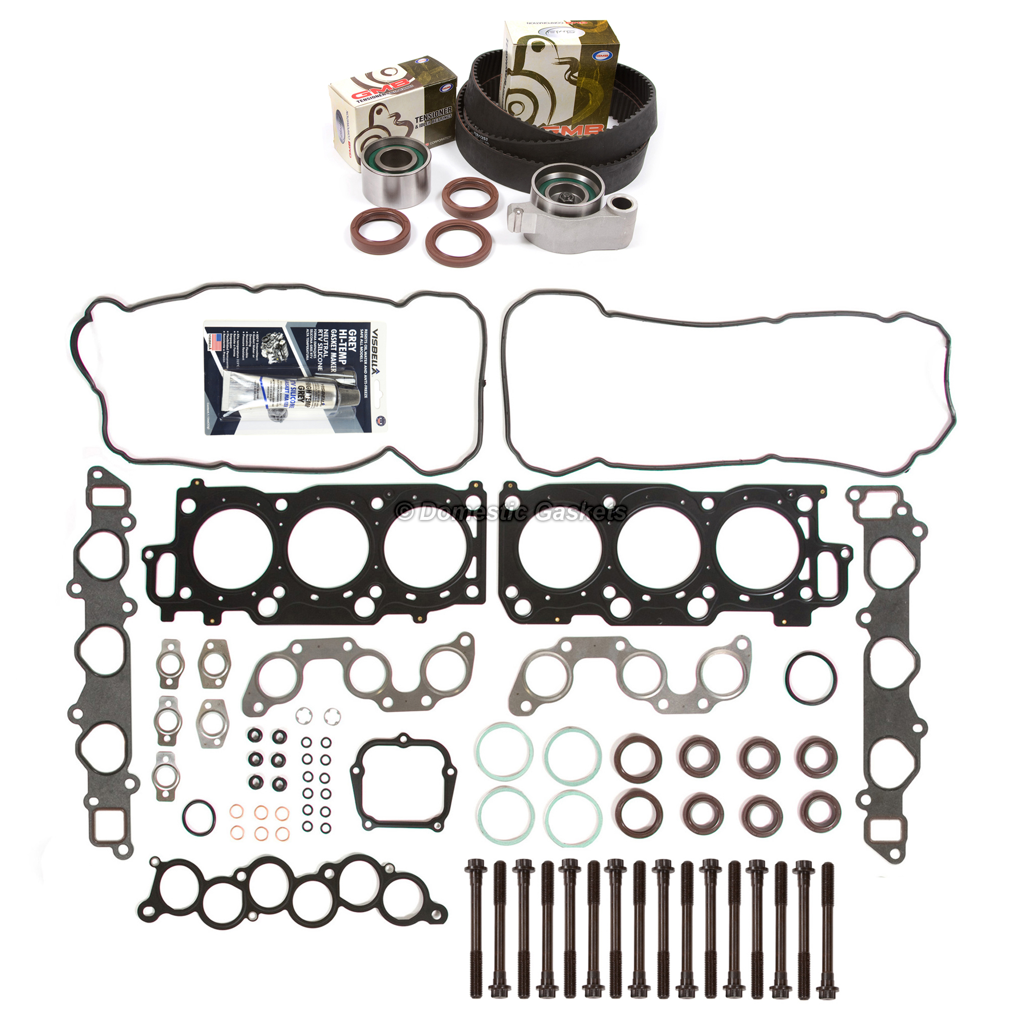 HS9489PT, ES71036 Head Gasket Set Timing Belt Kit Fit 08/01-03 Toyota Camry 3.0 1MZFE