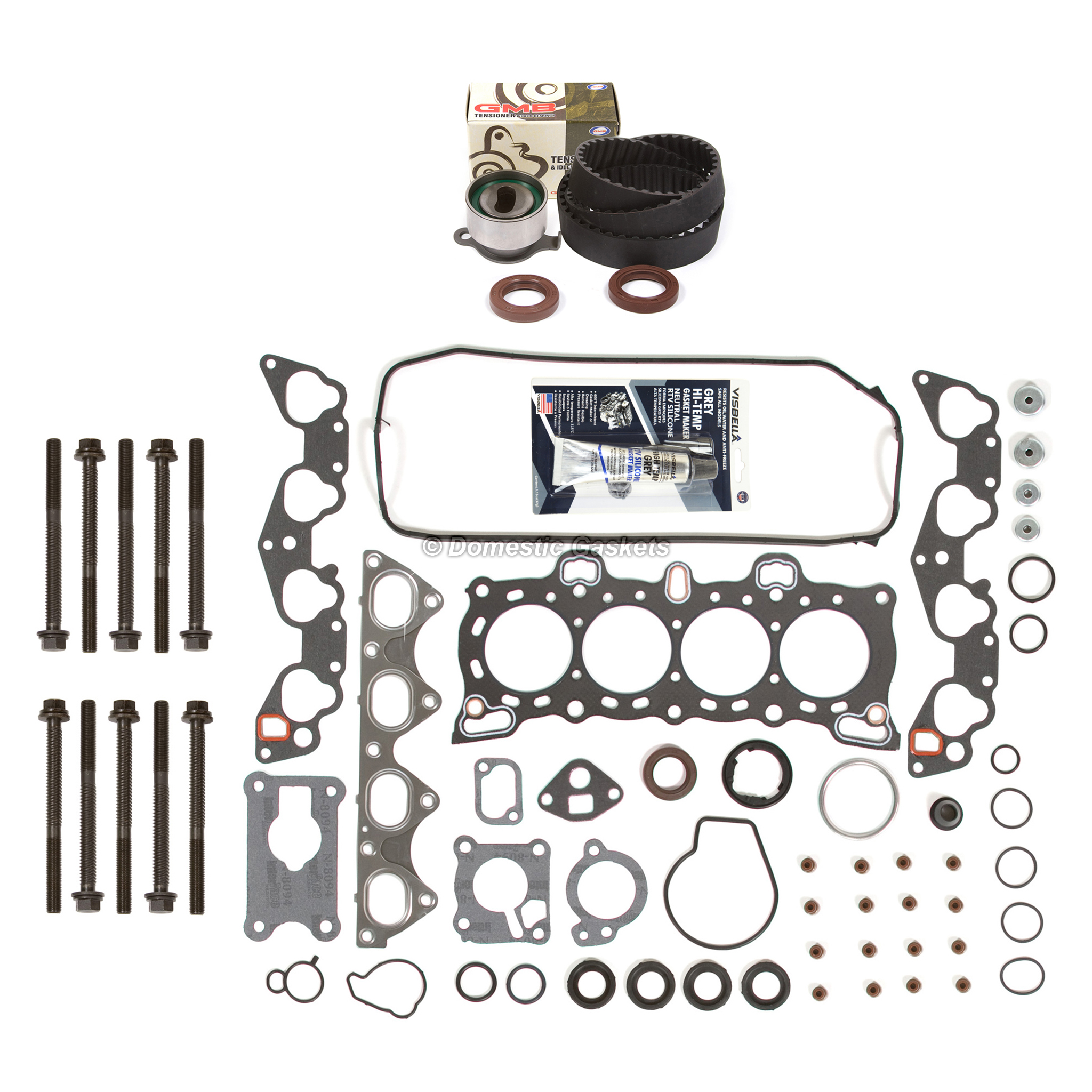 HS9123PT, HS9123PT-1, HS9123PT-2, HS9123PT-3 Head Gasket Set Timing Belt Kit Fit 88-91 Honda Civic CRX 1.6 D16A6