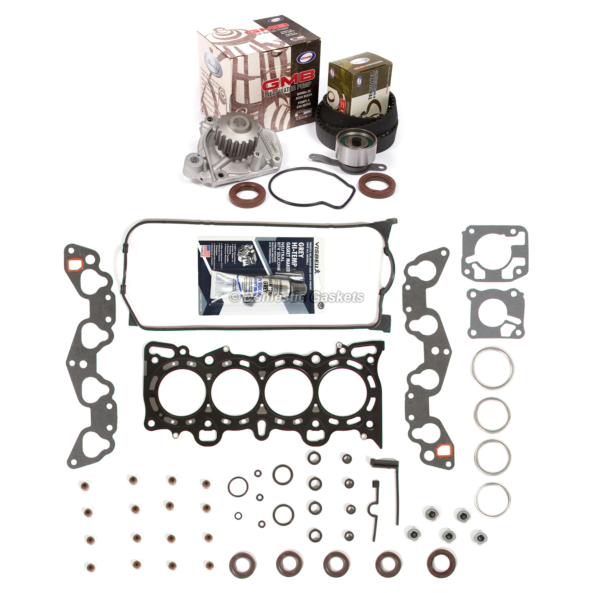 HS9915PT Head Gasket Set Timing Belt Kit Water Pump Fit 92-95 Honda Civic VTEC D15Z1