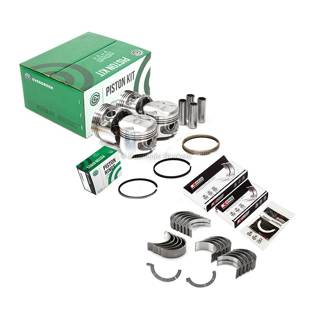 10-502 Pistons Bearings Rings Fit Acura Integra Honda ZC 1.6 D16A1 P29 Raised Dome