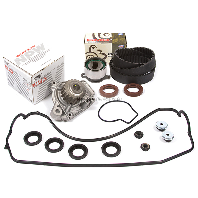 14400-PM3-004, 14510-PM7-004, 19200-P01-004, TS26143, ITM143 Timing Belt NPW Water Pump Valve Cover Kit Fit 88-95 Honda Civic 1.5 D15B2 D15B7