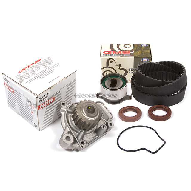 14400-PM6-004, 14510-PM7-004, 19200-P01-004, TS26145, ITM145 Timing Belt NPW Water Pump Kit Fit 88-91 Honda Civic EX RT Si CRX Si SOHC D16A6