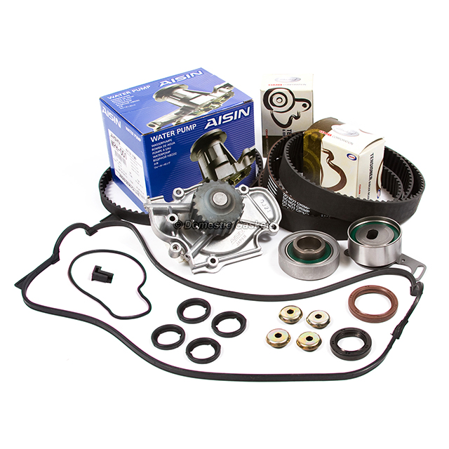 14400-PT0-004, 13405-PT0-004, 13404-PT0-004, 14510-PT0-004, 19200-P0A-003, TS26187, ITM187, 135-1280 Timing Belt AISIN Water Pump Valve Cover Fit 90-97 Honda Accord 2.2L F22A4 F22B6