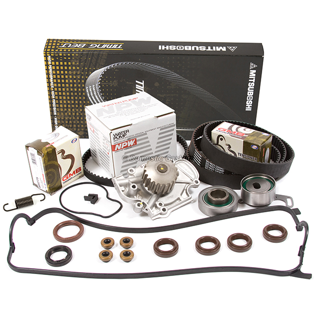 14400-P0A-004, 13405-PT0-004, 13404-PT0-004, 14510-PT0-004, 19200-P0A-003, TS26244, ITM244, GMB 135-1280 Mitsuboshi Timing Belt NPW Water Pump Valve Cover Fit 94-02 Honda Accord 2.2 2.3