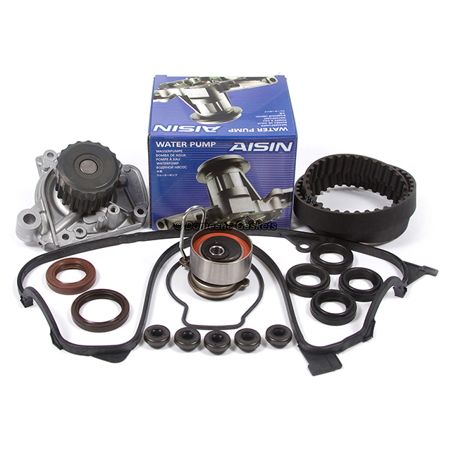 14400-PMM-A02, 14520-PLC-335, 19200-PLM-A01, TS26312, ITM312 Timing Belt AISIN Water Pump Valve Cover Kit Fit 01-05 Honda Civic D17A1 D17A2