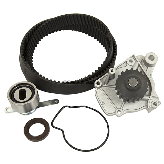 14400-P28-004, 14520-P2A-305, 19200-P08-004 Timing Belt Kit Water Pump Fit 92-95 Honda Civic Del Sol Si 1.6L SOHC D16Z6