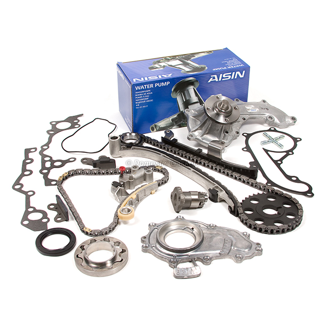 13507-75010, 13506-75020, 13550-75010, 13540-75020, 13563-75010, 13559-75020, 13554-75010, 13562-75010, 13561-75020, 13523-75010, 13597-75010 94-04 Toyota Tacoma T100 4Runner 2.7 Timing Chain Oil&AISIN Water Pump Kit 3RZFE