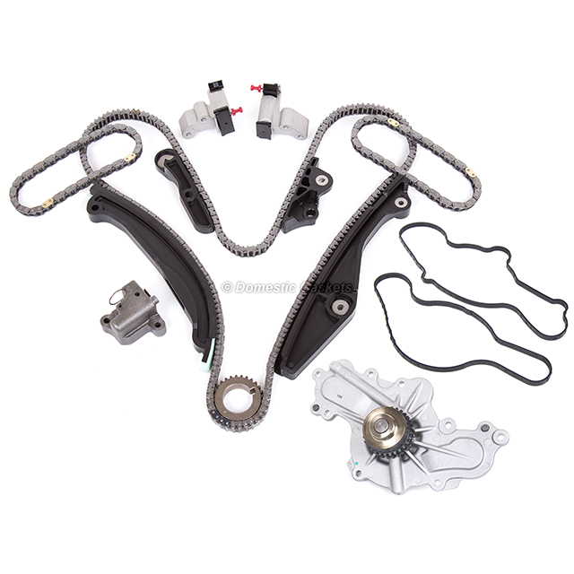 7T4Z-6268-CA, AT4Z-6268-C, BA5Z-6L266-B, 7T4Z-6K254-AA, 7T4Z-6K254-BA, BA5Z-6B274-A, BA5Z-6K255-A, BA5Z-6M256-A, BA5Z-6K297-B, AT4Z-6306-A Timing Chain Kit+Water Pump fit 13-14 Lincoln MKS Ford Flex 3.5L Turbo DOHC