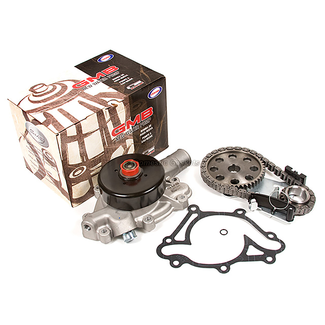 4448675, 4448674, 53005773, 53021195AA, 53021018AF 91-03 Dodge Dakota Durango Ram 1500 3.9L Timing Chain GMB Water Pump Kit VIN X