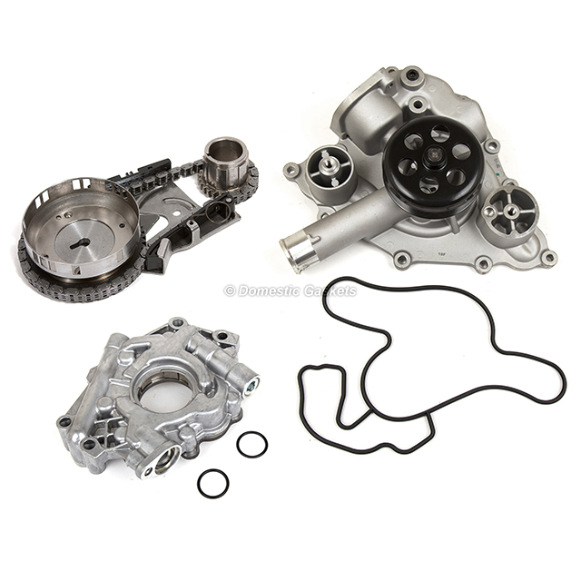 53021304AE, 53021307AA, 53021308AC, 53021582AD, 53021622AF Fit 05-08 Dodge Chrysler Jeep 5.7L OHV HEMI Timing Chain Kit+Oil Pump+Water Pump