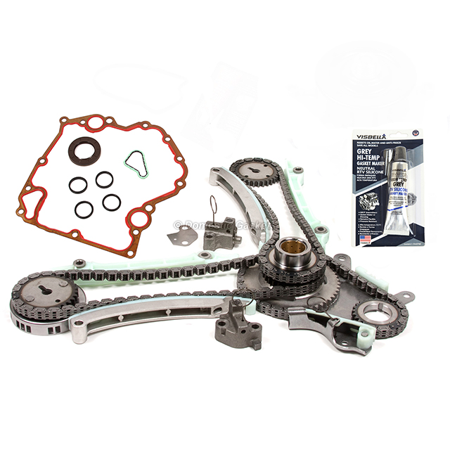 53020938, 53021393AA, 53020679, 53020680, 53020778, 53020681, 53020779, 53021168AA, 53020910, 53020781, 53021170AA, 53021021 99-04 Jeep Dodge Durango 4.7L SOHC Timing Chain Kit+Timing Cover Gasket Jtec