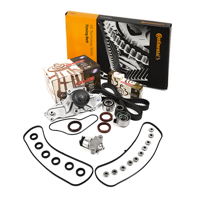 14400-P8A-A02, 14550-PGE-A01, 14510-PGE-A01, 14520-P8E-A01, 19200-P8A-A02, 14520-RCA-A01, 14520RCAA01 Timing Belt Kit GMB Water Pump Tesioner Fit Honda Accord Acura CL 3.0L J30A1