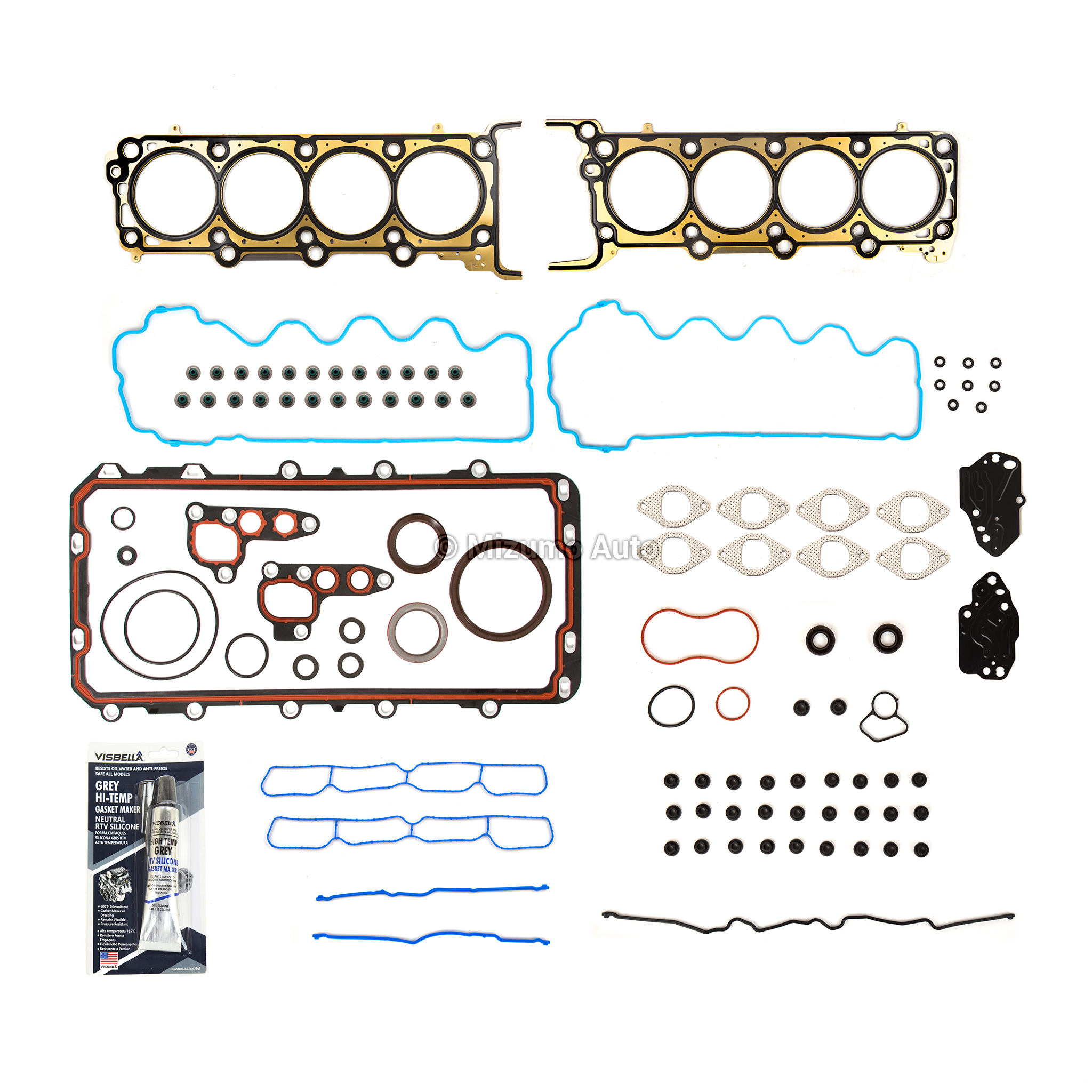 HS26308PT-2, CS9790 Full Gasket Set Fit 09-10 Ford Mustang 4.6L SOHC 24V VIN H