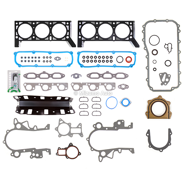HS26326PT, CS26326, CS26326-1, CS26326-2, CS26326-3 Full Gasket Set Fit 07-11 Jeep Wrangler 3.8L V6 OHV 12v VIN 1 