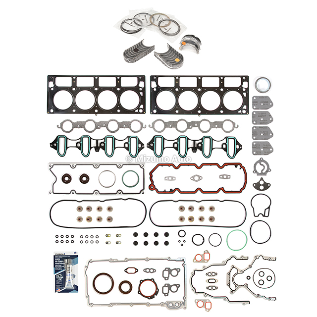 HS26191PT, HS26191PT-1, HS26190PT-2, CS9284 Full Gasket Set Bearings Rings Fit 05-06 Chevrolet Silverado 1500 4.3L OHV