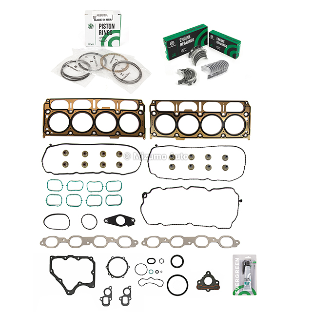 HS26744PT, CS26744PT Full Gasket Set Bearings Rings Fit 14-20 Chevrolet GMC Sierra Yukon 5.3L 