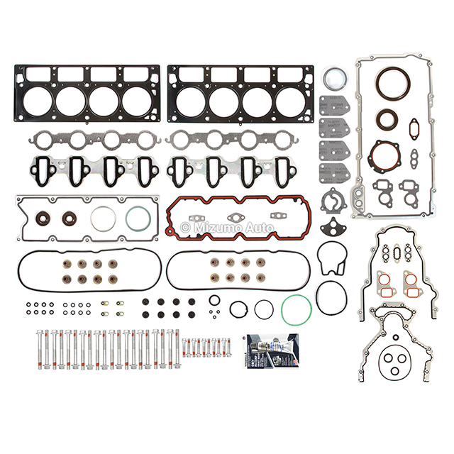 HS26191PT, HS26191PT-1, HS26190PT-2, CS9284, ES72220, ES72390 Full Gasket Set Head Bolts Fit 04-14 Buick Cadillac Chevrolet GMC 4.8 5.3 OHV