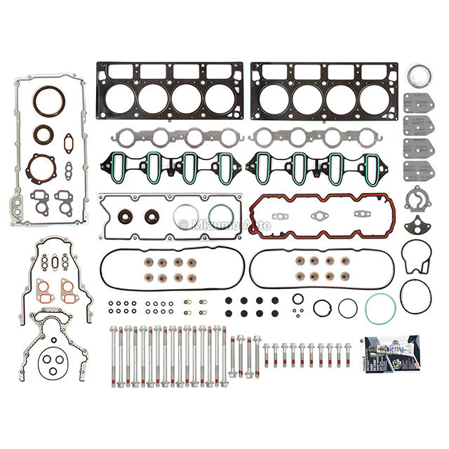 HS26191PT, HS26191PT-1, HS26190PT-2, CS9284, ES72173 Full Gasket Set Head Bolts Fit 02-04 Chevrolet GMC Buick Cadillac 4.8 5.3 OHV