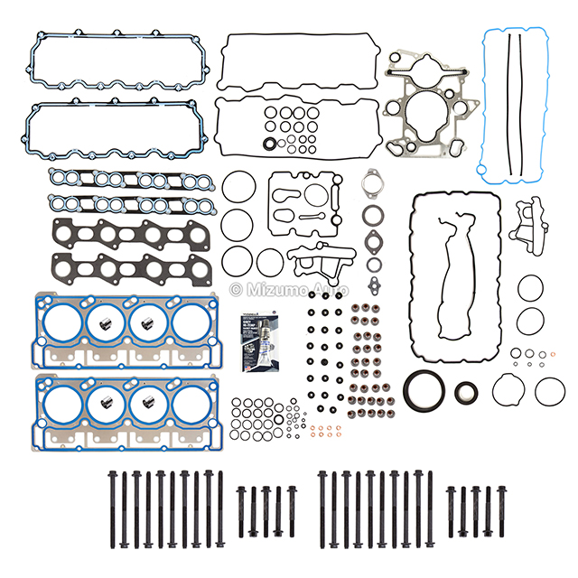 HSU26734, 26374PT, CS26374, ES72229, ES72242 Full Gasket Set w/ 18mm Dowels Head Bolts Fit 03-10 Ford 6.0L DIESEL TURBO