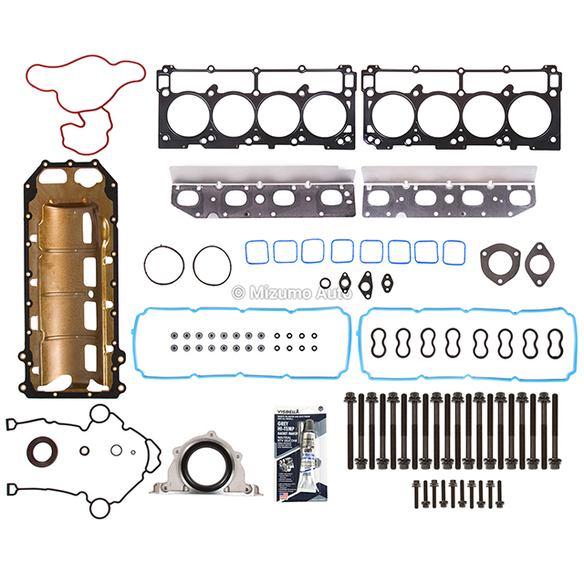 HS26423PT, CS26284-1, ES72200 Full Gasket Set Head Bolts Fit 09-15 Chrysler Dodge Jeep 5.7L HEMI