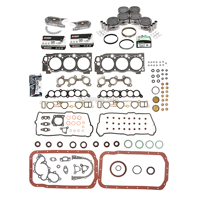 11-722, HS9227PT-1, CS9227 Full Gasket Set Pistons Bearings Fit 96-04 Toyota Tacoma Tundra 4Runner 5VZFE