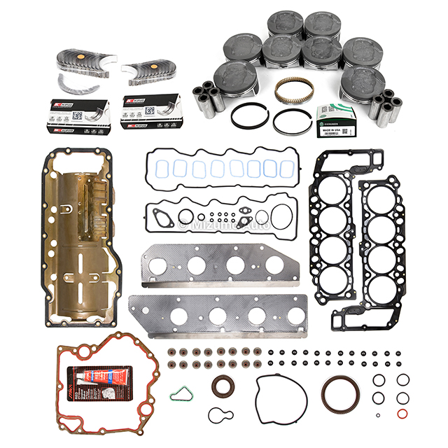 10-902 Full Gasket Set Pistons Bearings Fit 08-10 Dodge Ram Durango Jeep Commander 4.7L