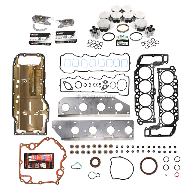11-807, HS26157PT-2, CS26157 Full Gasket Set Pistons Bearings Fit 04-07 Dodge Jeep Chrysler 4.7