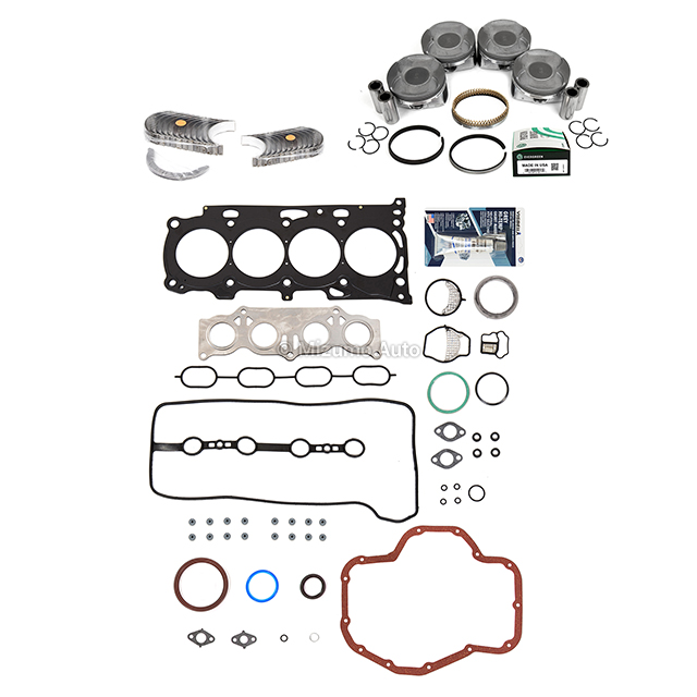 HS26323PT, CS26232, 13211-28112-A0 Full Gasket Set Pistons Bearings Fit 07-13 Toyota Camry Scion Lexus 2AZFE