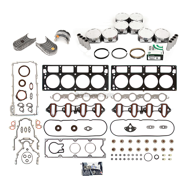 10-823 Full Gasket Set Pistons Bearings Fit 01-03 Cadillac GMC Chevrolet 6.0L OHV