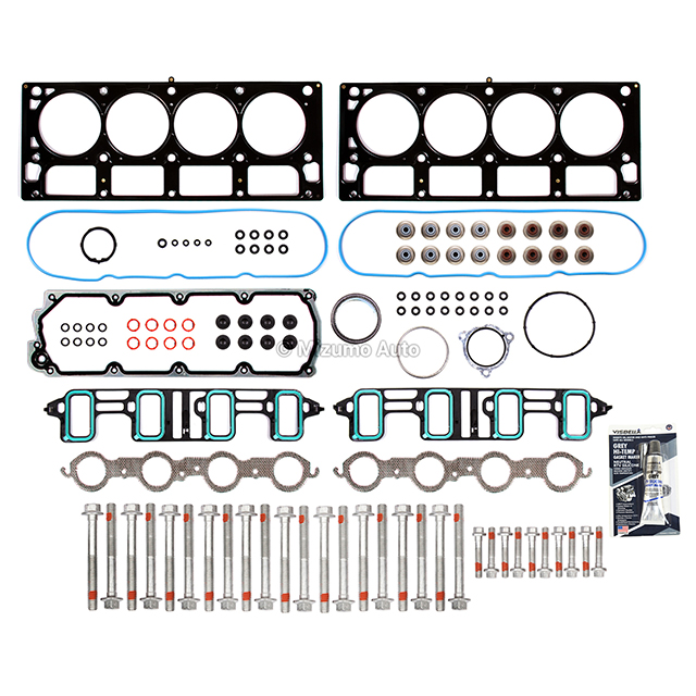 HS26192PT-5, ES72220, ES72390 Head Gasket Bolts Set Fit 07-11 GMC Chevrolet 6.0 Cadillac 6.2 OHV VIN K G 2