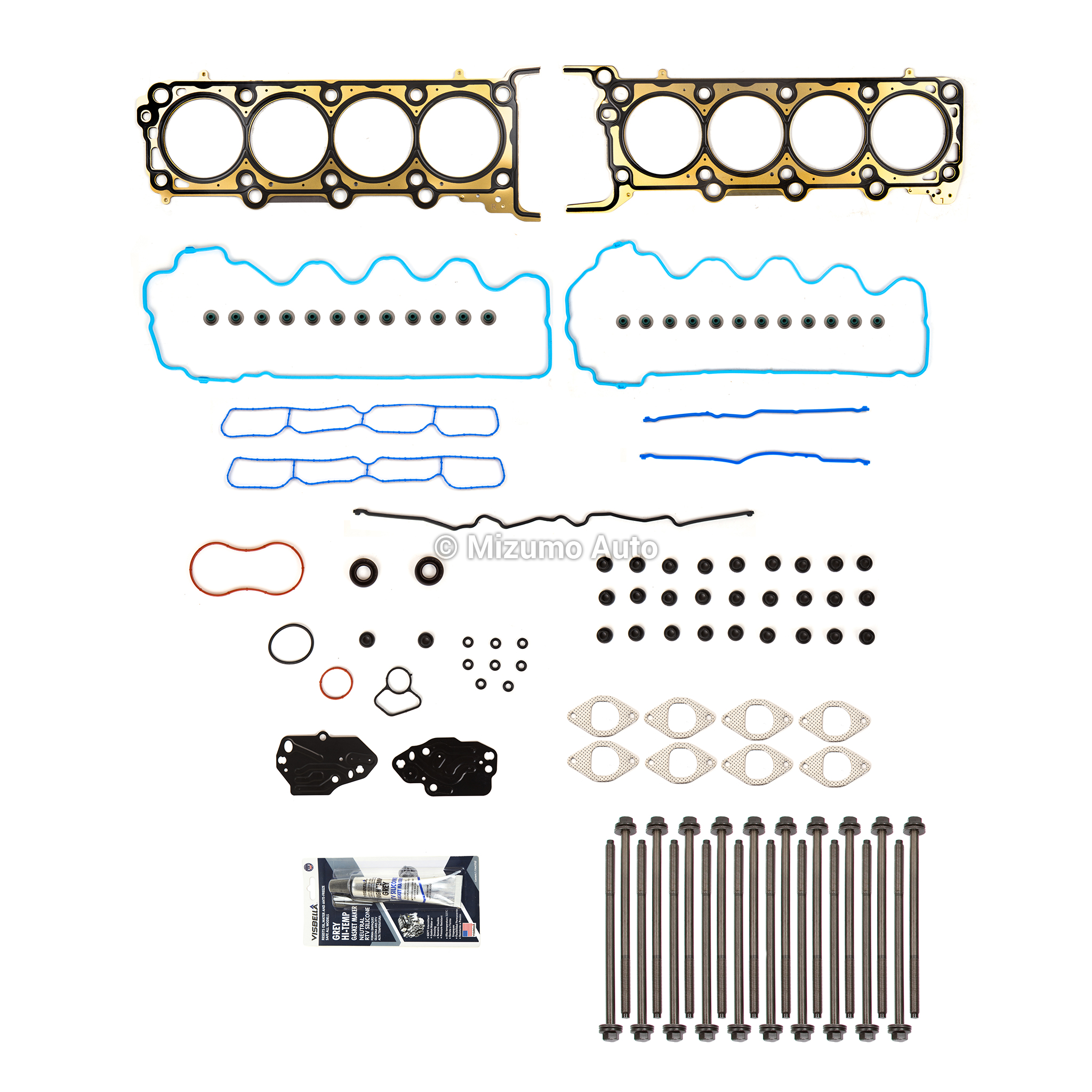 HS26308PT-2, ES72798 Head Gasket Bolts Set Fit 09-10 Ford Mustang 4.6L SOHC 24V VIN H