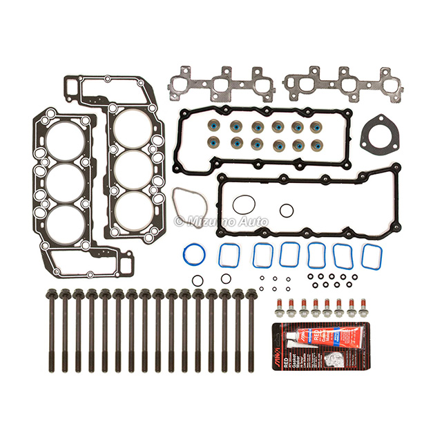 HS26229PT, ES71129-1 Head Gasket Bolts Set Fit 02-05 Dodge Jeep Trucks 3.7 SOHC VIN K