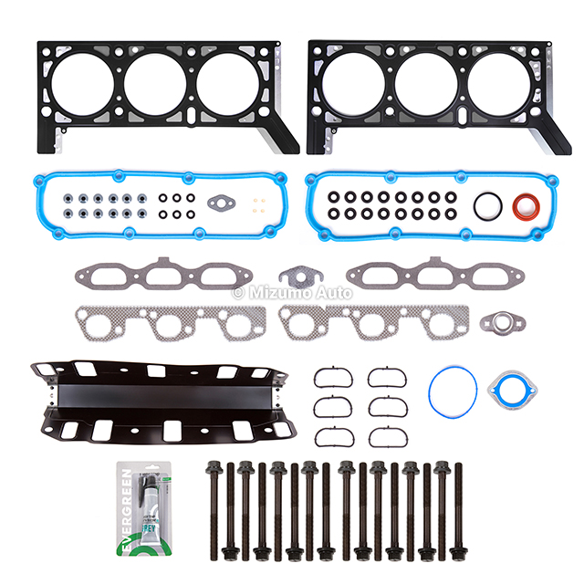 HS26326PT, MS92808, MS92808-1, ES72163 Head Gasket Bolts Set Fit 07-11 Jeep Wrangler 3.8L V6 OHV 12v VIN 1