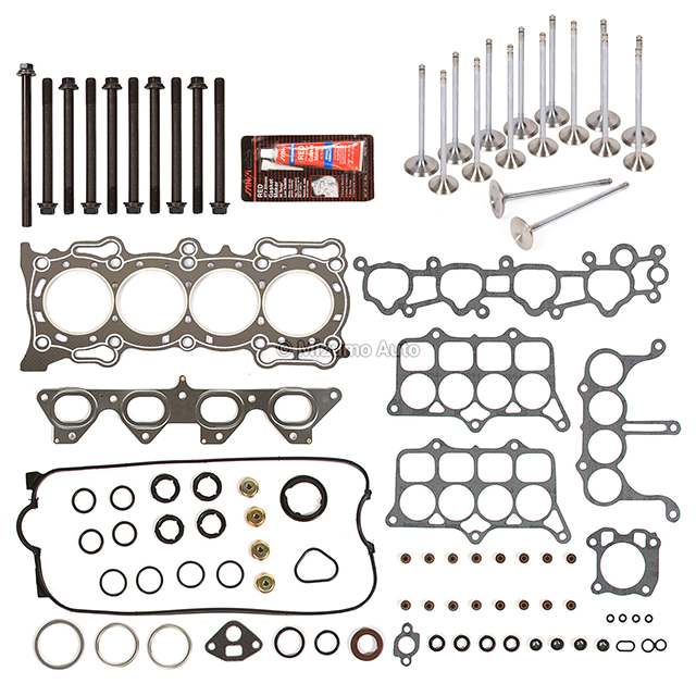 HS9851PT Head Gasket Set Intake Exhaust Valves Fit 91-96 Honda 2.2L F22A1 F22A6 F22A4
