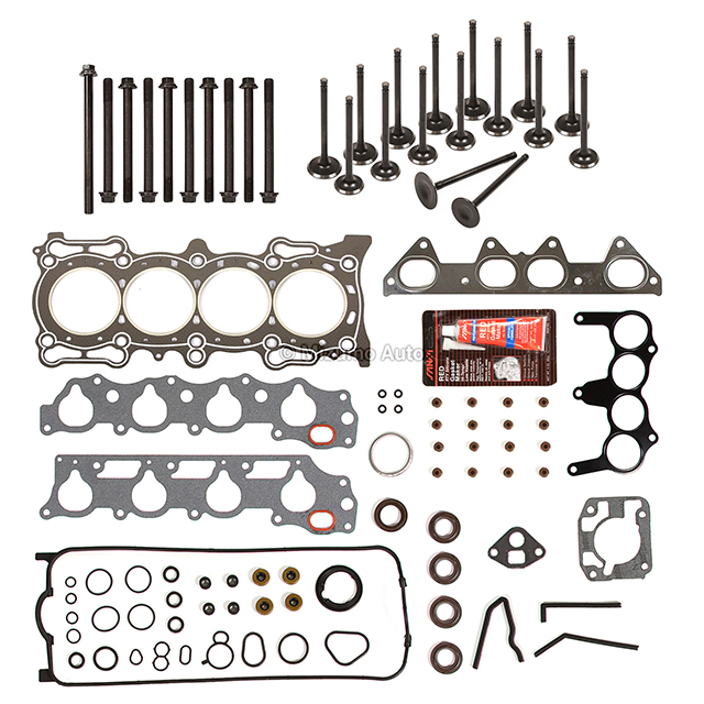 HS9958PT2 Head Gasket Set Intake Exhaust Valves Fit 94-97 Acura Honda 2.2L SOHC F22B1