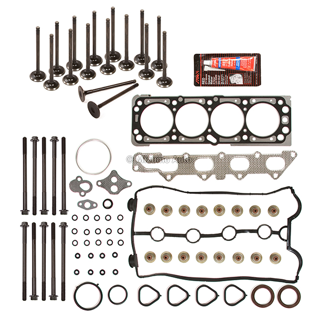 HS26378PT, ES72244 Head Gasket Set Intake Exhaust Valves Fit 04-05 Chevrolet Aveo 1.6L DOHC VIN 6