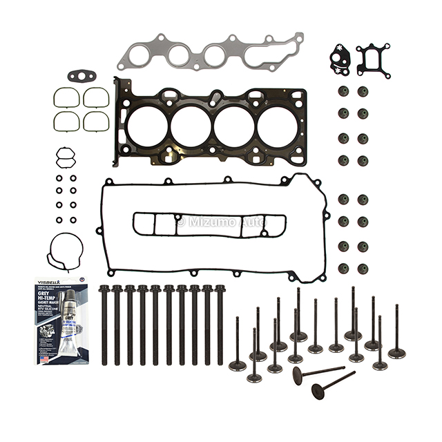 HS26250PT, HS26250PT-1, ES72207, 9S4Z-6507-C, 9S4Z-6505-A, 9S4Z6507C, 9S4Z6505A, IV432, EV432 Head Gasket Set Intake Exhaust Valves Fit 01-09 Ford Mazda Mercury 2.3 VIN D, Z