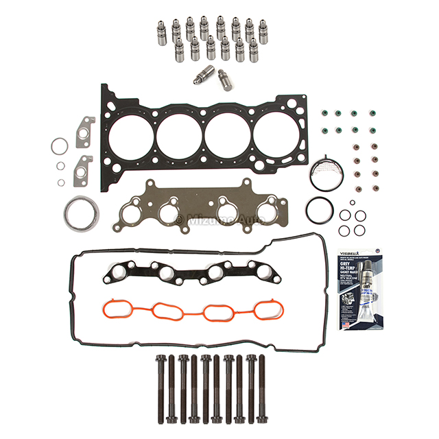 HS26357PT, ES72182 Head Gasket Set Bolts Lifters Fit 05-16 Toyota Tacoma 2.7 DOHC 16V 2TRFE