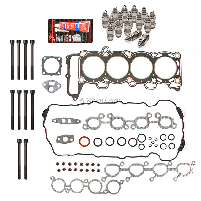 Head Gasket Set Bolts Lifters Fit 91-94 Nissan Sentra NX Infiniti