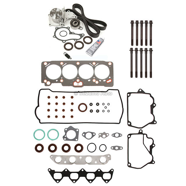 HS9604PT Head Gasket Set Timing Belt Kit Water Pump Fit 93-97 Toyota Geo 1.6 4AFE