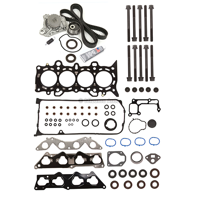 HS26236PT-2, 032-2954 Head Gasket Set MLS Timing Belt Kit Water Pump Fit 01-05 Honda 1.7L D17A2 D17A6