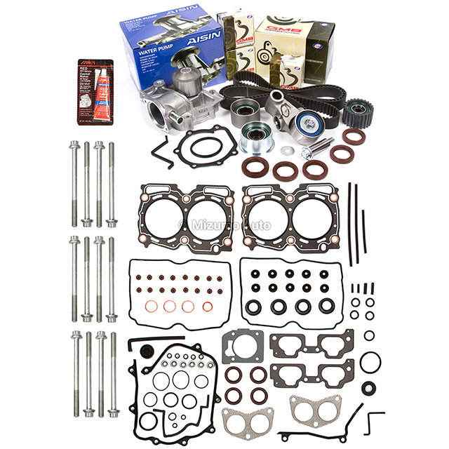 HS26170PT-1, ES72212 Head Gasket Set Timing Belt Kit AISIN Water Pump Fit 00-03 Subaru EJ251/252