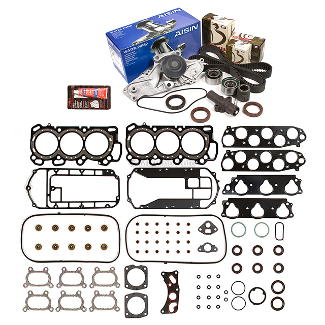 HS26265PT, HS26265PT-1, HS26265PT-2, HS26329PT Head Gasket Set Timing Belt Kit AISIN Water Pump Fit 03-08 Acura Honda J32A3
