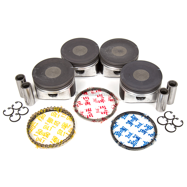 10-872 Pistons w/ Rings 19mm Wrist Pin fit Audi Volkswagen Turbo 1.8L 20V AMB