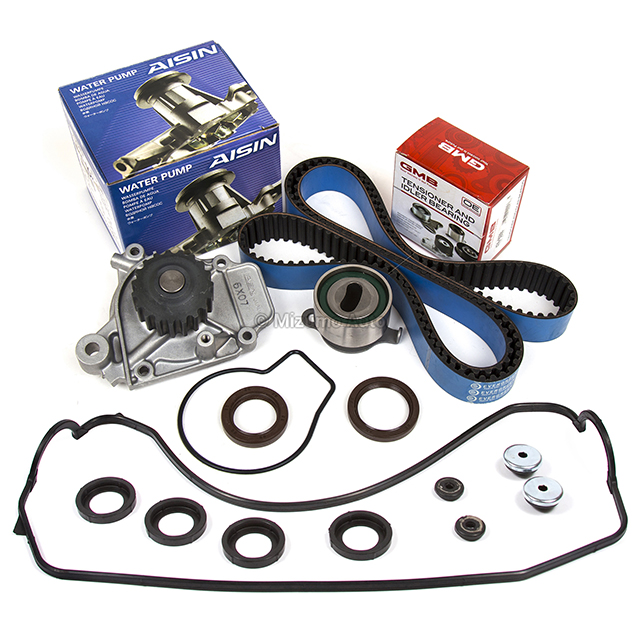 14400-PM3-004, 14510-PM7-004, 19200-P01-004, 14400-PM3-004, 14510-PM7-004, 19200-P01-004 Timing Belt Kit Water Pump Valve Cover Fit 88-95 Honda  =CRX Civic Del Sol D15B