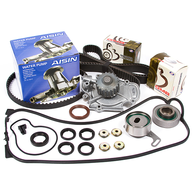 14400-PT0-004, 13405-PT0-004, 13404-PT0-004, 14510-PT0-004, 19200-P0A-003, TS26187, ITM187, 135-1280 Timing Belt Kit Water Pump Valve Cover Fit Gasket 90-97 Honda Accord F22A F22B